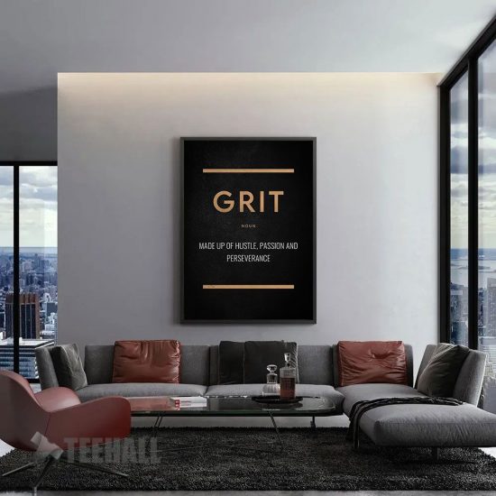 Grit Motivational Canvas Prints Wall Art Decor 1