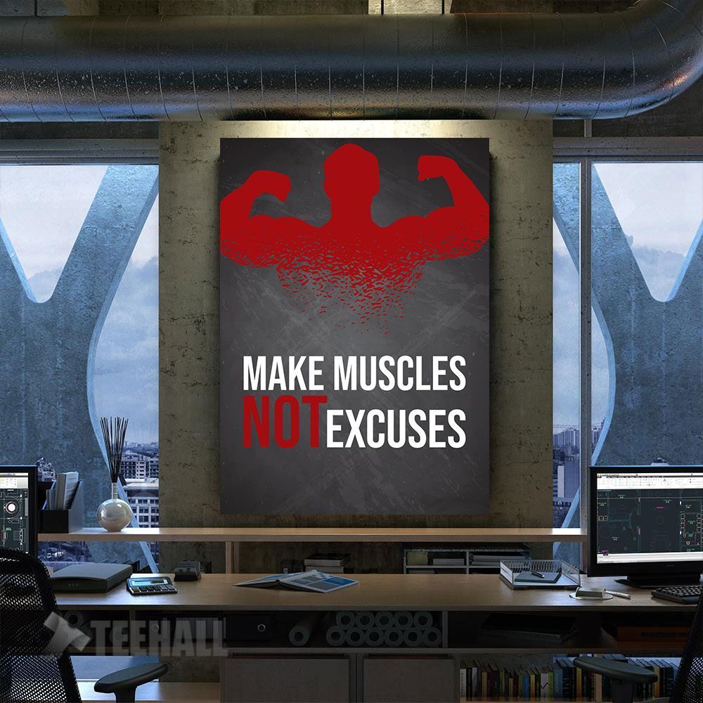 Gym Workout Motivational Canvas Prints Wall Art Decor