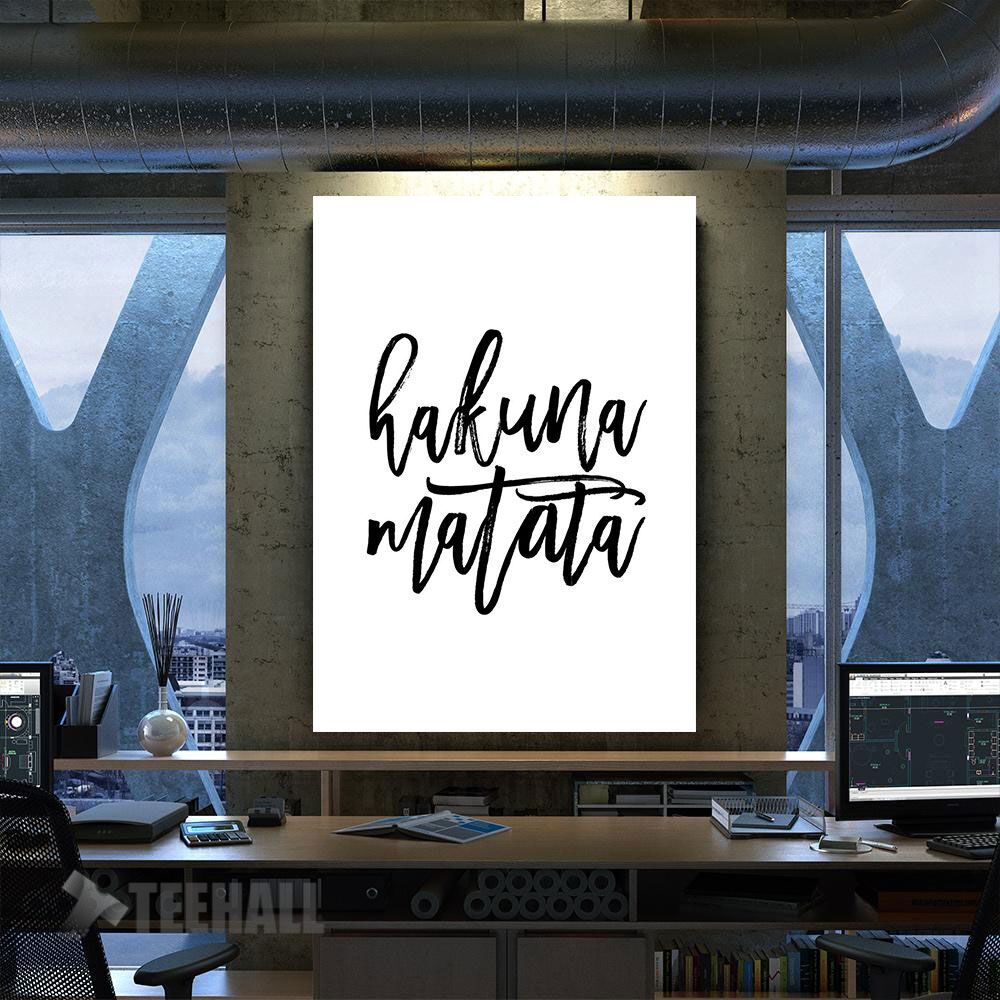 Hakuna Matata Motivational Canvas Prints Wall Art Decor