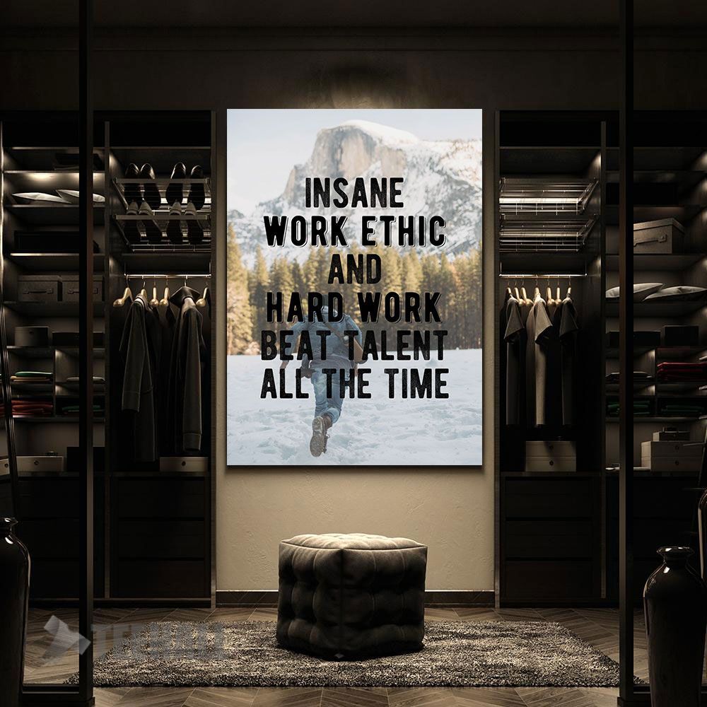 Hard-Work-Beat-Talent-Motivational-Canvas-Prints-Wall-Art-Decor-2 Hard Work Beat Talent Motivational Canvas Prints Wall Art Decor 2