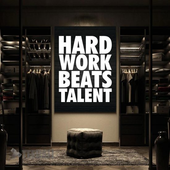 Hard Work Beats Talent Motivational Canvas Prints Wall Art Decor 2 Hard Work Beats Talent Motivational Canvas Prints Wall Art Decor 2 1