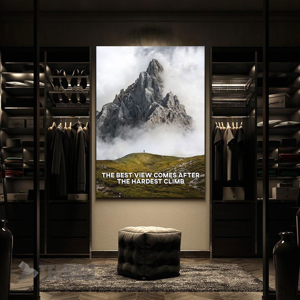 Hardest-Climb-Motivational-Canvas-Prints-Wall-Art-Decor-2 Hardest Climb Motivational Canvas Prints Wall Art Decor 2