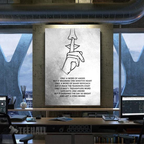 Hasty Words Motivational Canvas Prints Wall Art Decor