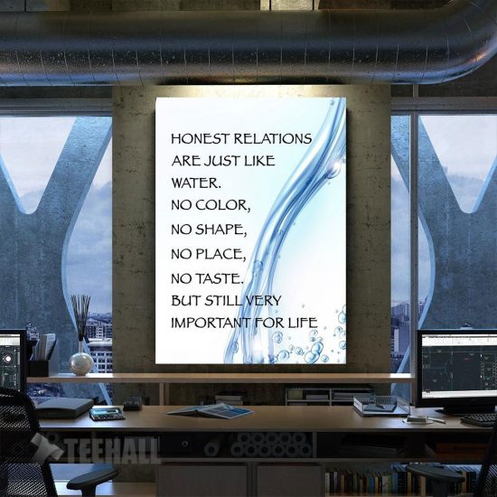 Honest Relations Motivational Canvas Prints Wall Art Decor