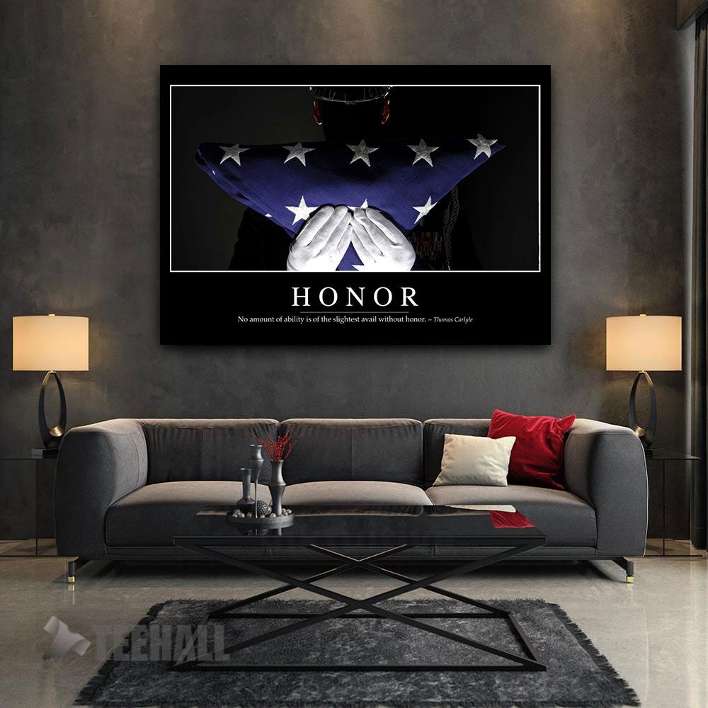 Honor Motivational Canvas Prints Wall Art Decor
