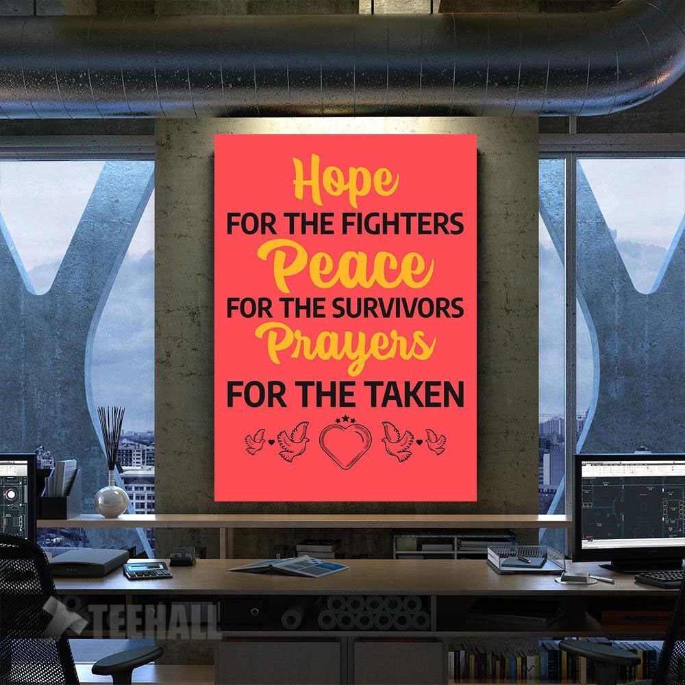 Hope Peace Motivational Canvas Prints Wall Art Decor