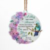 Hug Sent From Heaven - Memorial Gift - Personalized Custom Circle Acrylic Ornament