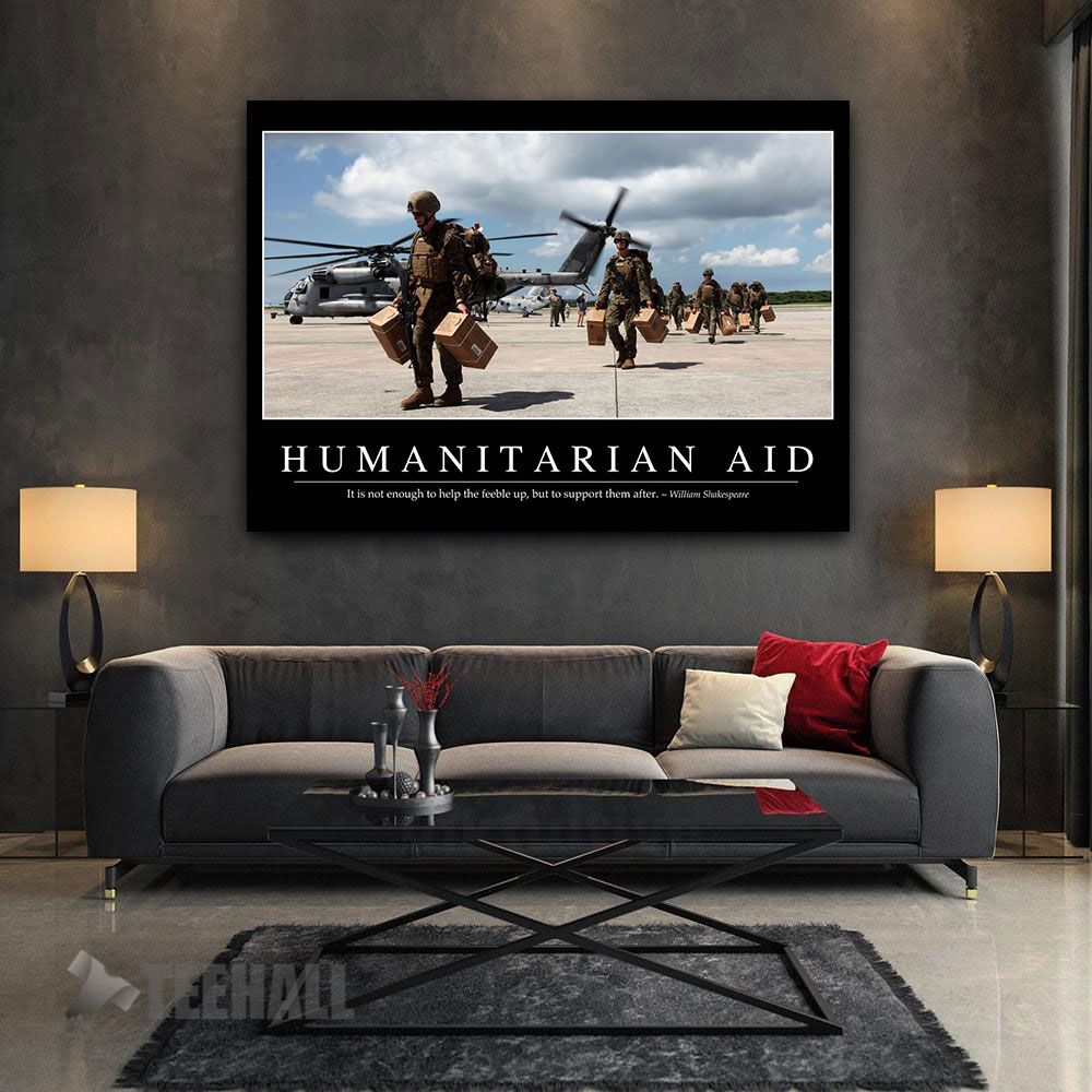 Humanitarian Aid Inspire Motivational Canvas Prints Wall Art Decor