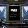 Hustle Definition Motivational Canvas Prints Wall Art Decor