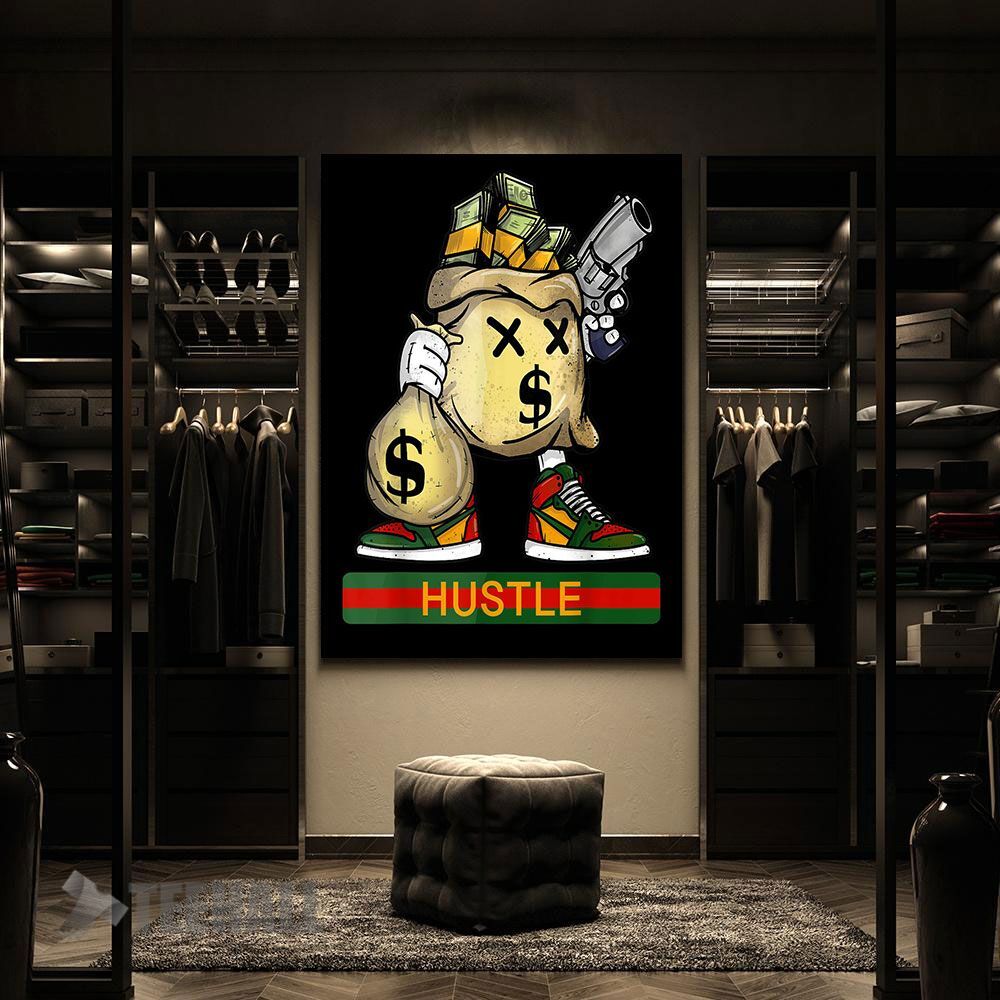 Hustle-Money-Motivation-Canvas-Prints-Wall-Art-Decor-2 Hustle Money Motivation Canvas Prints Wall Art Decor 2