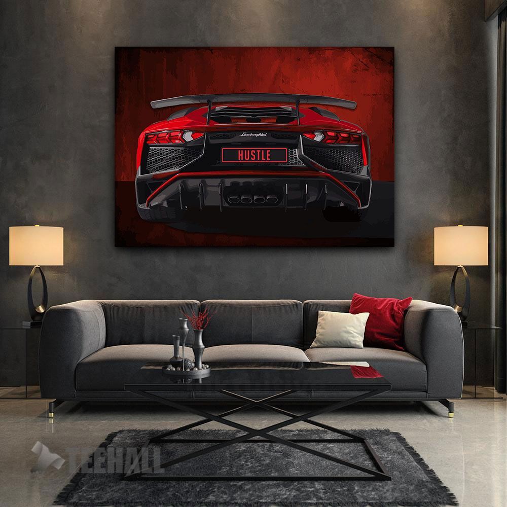 Hustle Motivational Canvas Prints Wall Art Decor