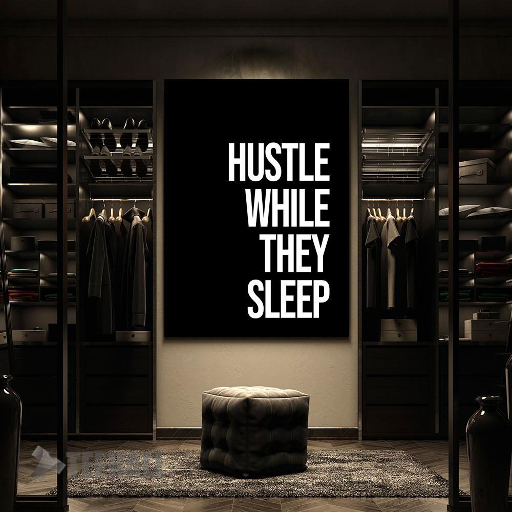 Hustle-While-They-Sleep-Motivational-Canvas-Prints-Wall-Art-Decor-2 Hustle While They Sleep Motivational Canvas Prints Wall Art Decor 2