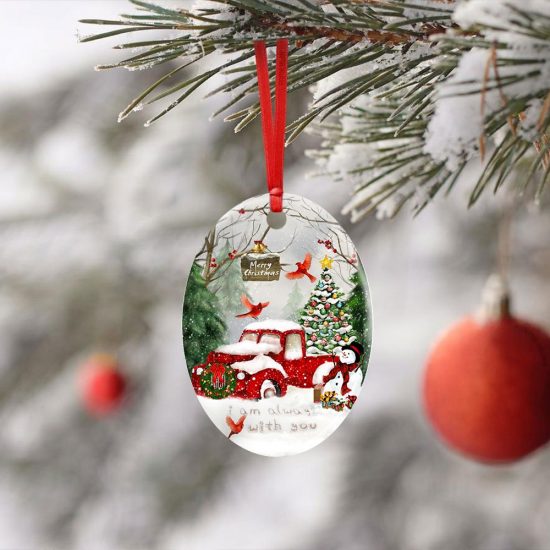 I Am Always With You Cardinal Ceramic Ornament 3