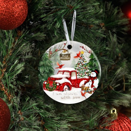 I Am Always With You Cardinal Ceramic Ornament 4