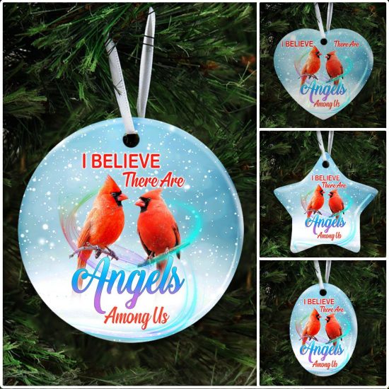 I Believe There Are Angels Among Us Ceramic Ornament 6
