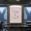 I Can And I Will Motivational Canvas Prints Wall Art Decor