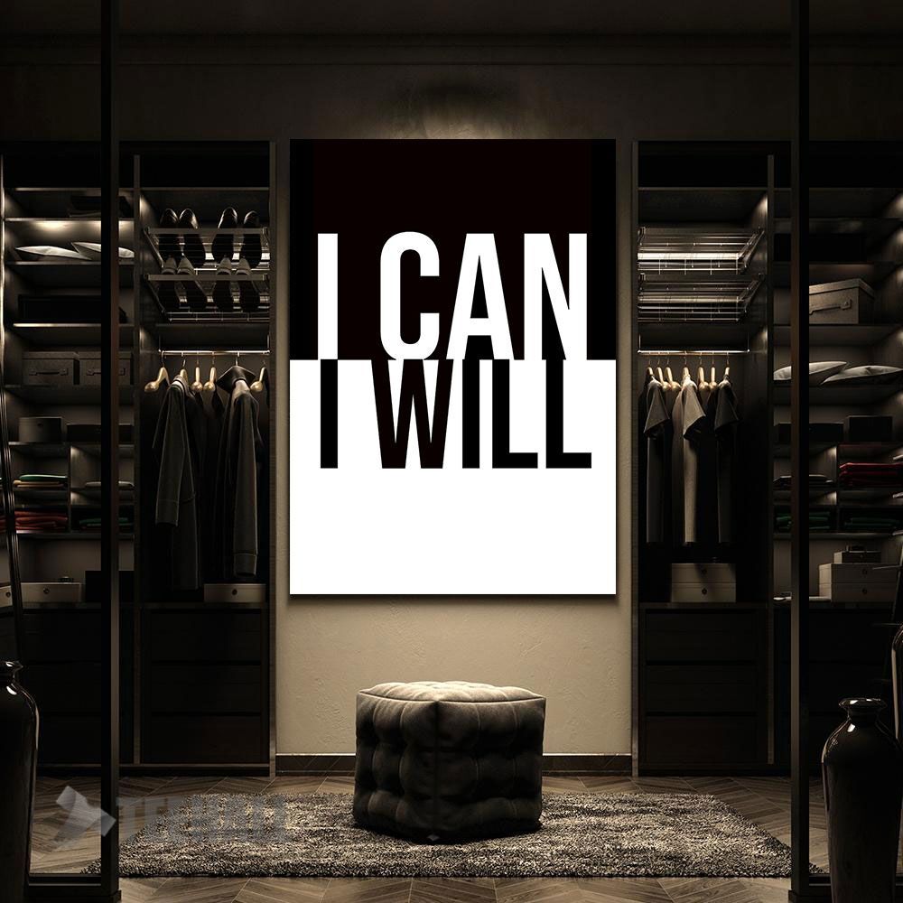 I-Can-I-Will-Motivational-Canvas-Prints-Wall-Art-Decor-2 I Can I Will Motivational Canvas Prints Wall Art Decor 2
