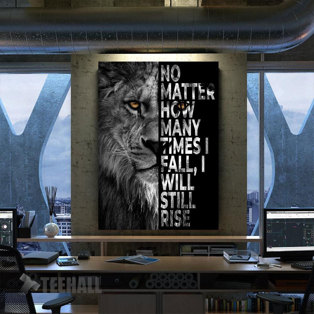 I Will Rise Motivational Canvas Prints Wall Art Decor