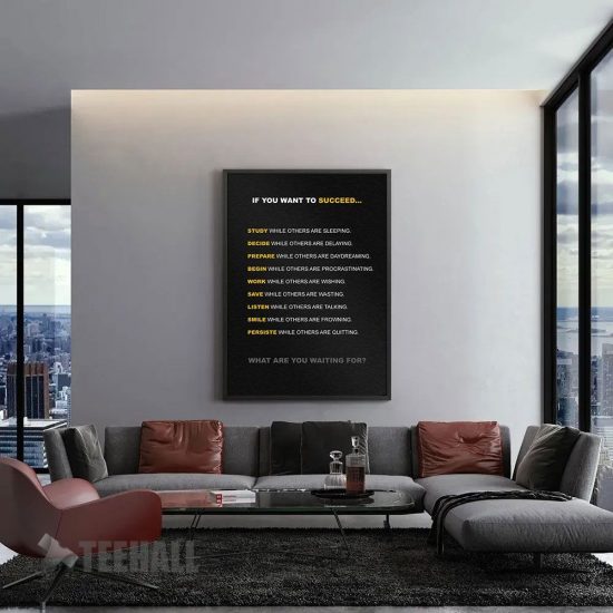 If You Want To Succeed Motivational Canvas Prints Wall Art Decor 1