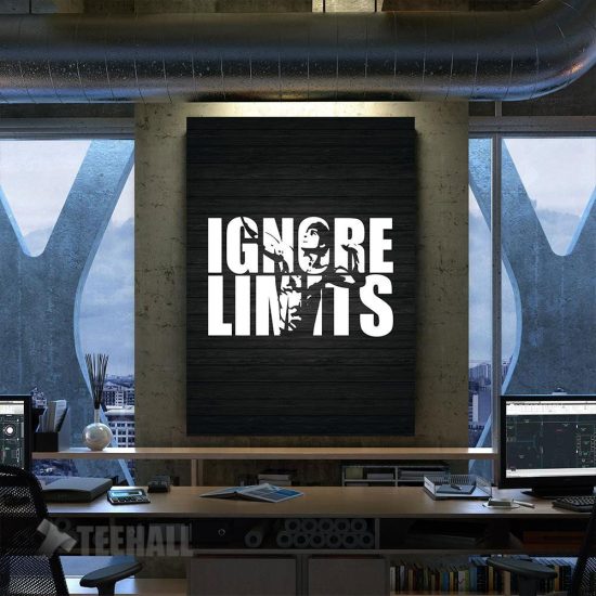 Ignore Limits Zyzz Workout Motivational Canvas Prints Wall Art Decor