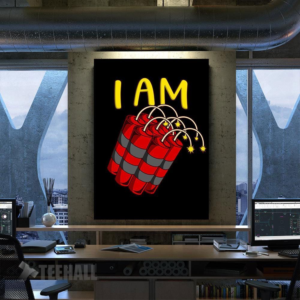 Im Dynamite Motivational Canvas Prints Wall Art Decor