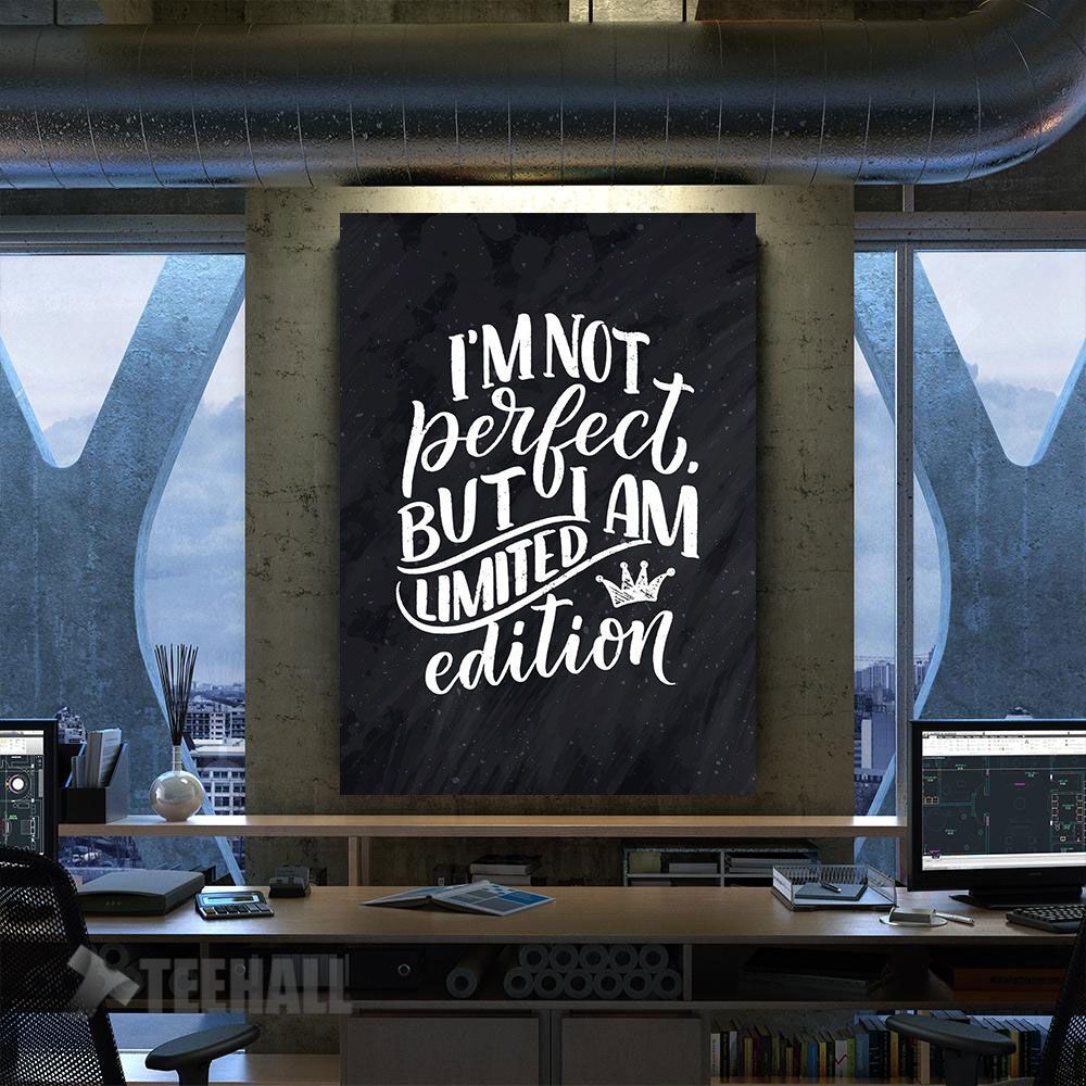 Im Not Perfect Motivational Canvas Prints Wall Art Decor