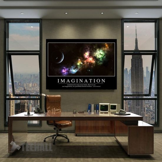 Imagination Motivational Canvas Prints Wall Art Decor 2