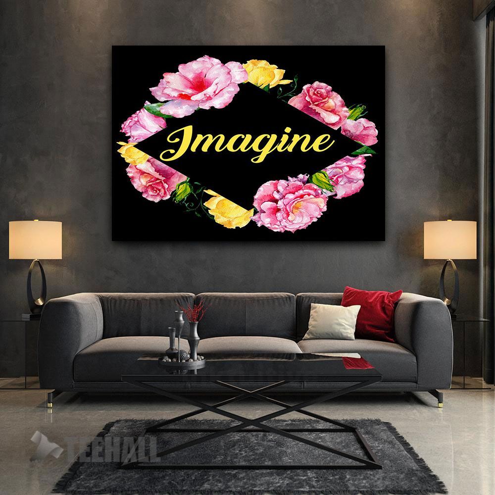 Imagine Motivational Canvas Prints Wall Art Decor