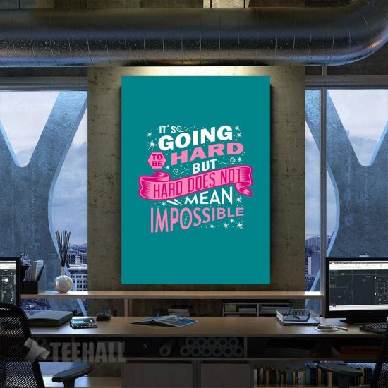 Impossible Motivation Canvas Prints Wall Art Decor
