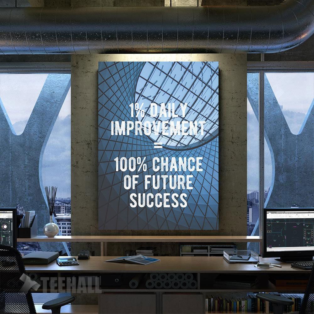 Improve Every Day Motivational Canvas Prints Wall Art Decor