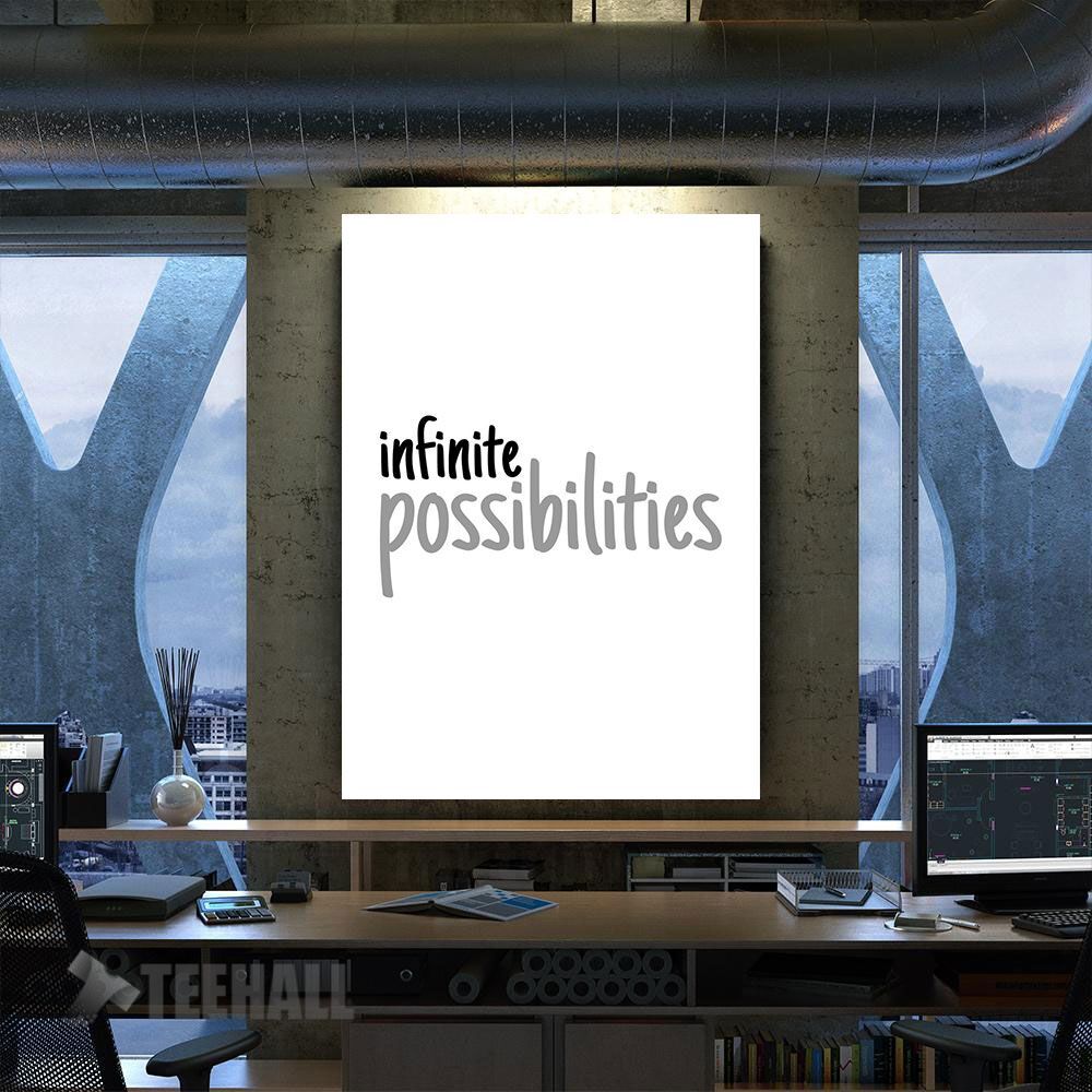 Infinite Possibilities Motivational Canvas Prints Wall Art Decor