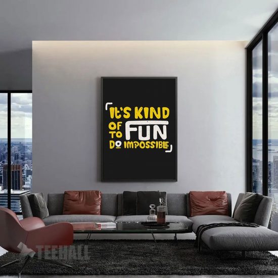 Its Kind Of Fun Do Motivational Canvas Prints Wall Art Decor 1