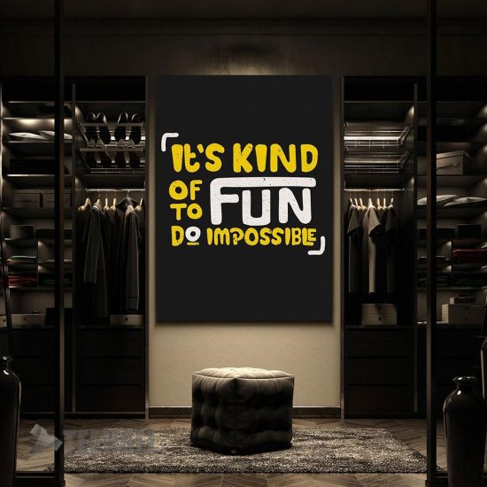 Its Kind Of Fun Do Motivational Canvas Prints Wall Art Decor 2
