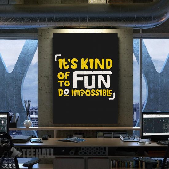 Its Kind Of Fun Do Motivational Canvas Prints Wall Art Decor
