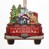 It's The Most Beautiful Time Of The Year - Christmas Gift - Dog Lover Gift - Personalized Custom Wooden Ornament