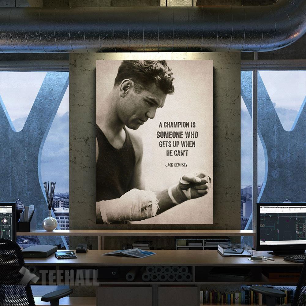 Jack Dempsey Motivational Canvas Prints Wall Art Decor