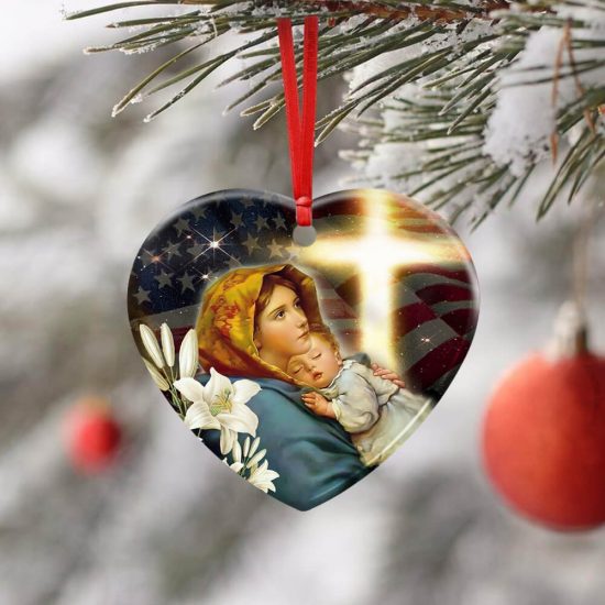 Jesus And Mary Ceramic Ornament 2