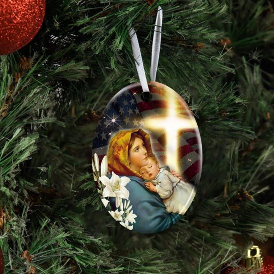 Jesus And Mary Ceramic Ornament 3