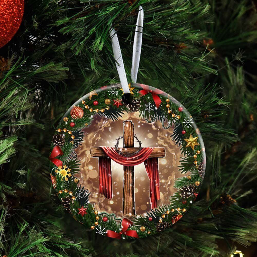 Jesus-Christian-Cross-Christmas-Ceramic-Ornament-4 Jesus Christian Cross Christmas Ceramic Ornament 4 1