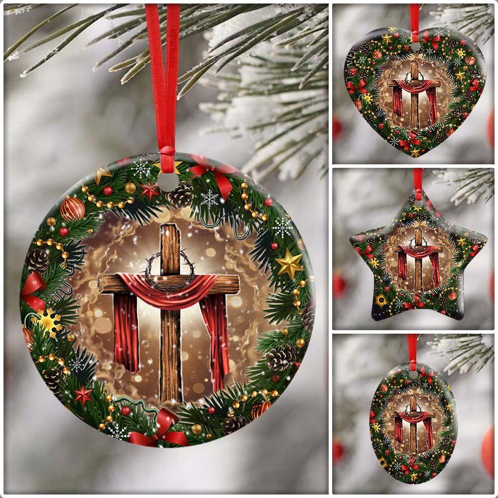 Jesus-Christian-Cross-Christmas-Ceramic-Ornament-6 Jesus Christian Cross Christmas Ceramic Ornament 6 1