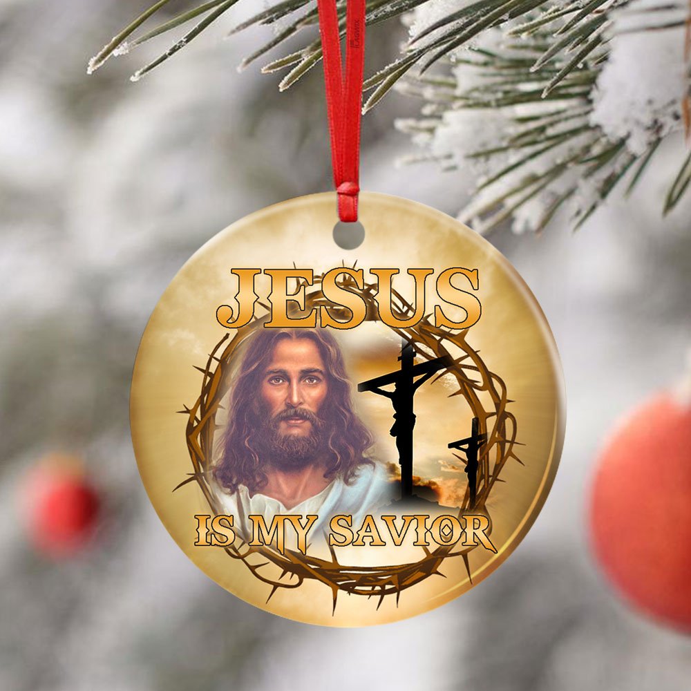 Jesus-Is-My-Savior.-Christian-Ceramic-Ornament-4 Jesus Is My Savior. Christian Ceramic Ornament 4