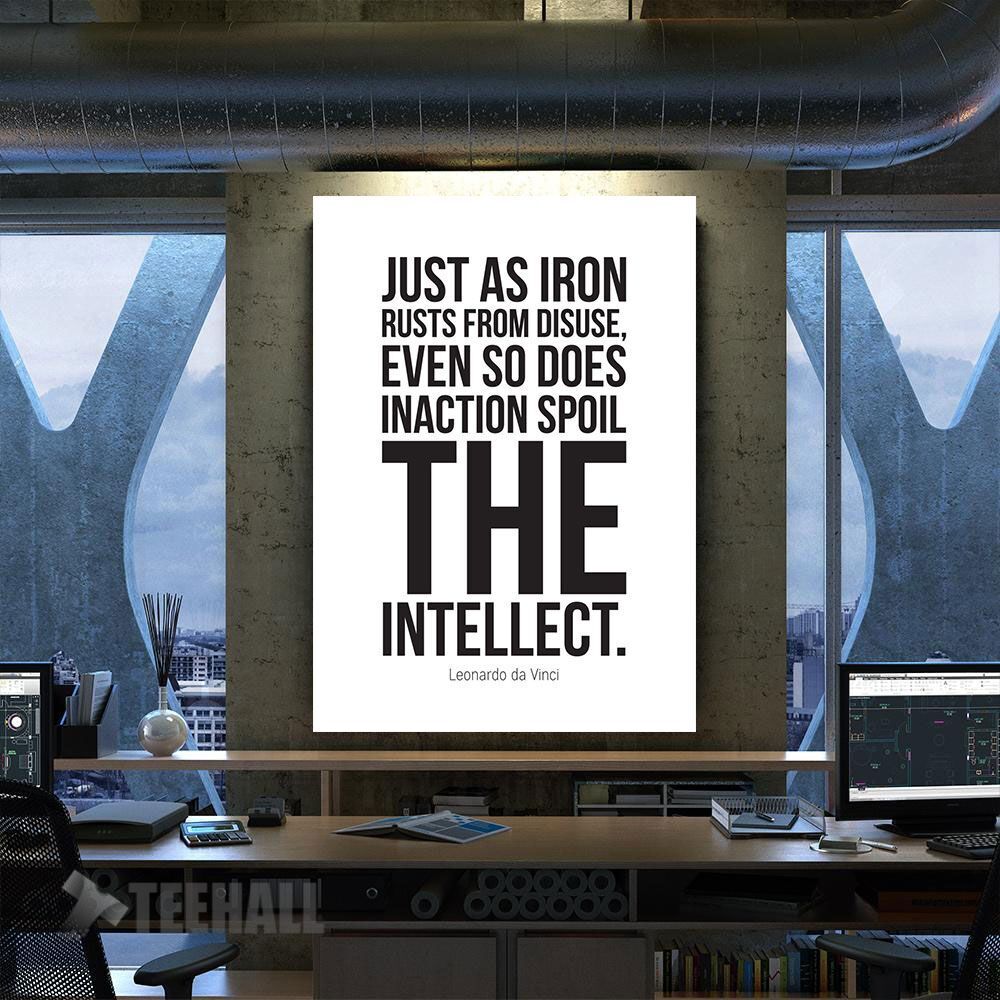 Just As Iron Rusts From Motivational Canvas Prints Wall Art Decor