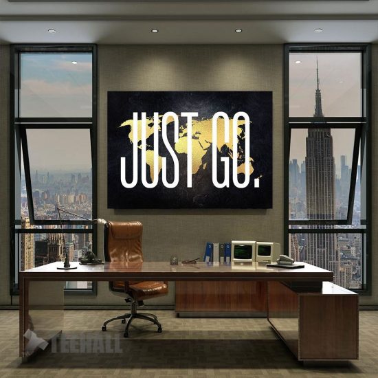 Just Go Motivational Canvas Prints Wall Art Decor 2