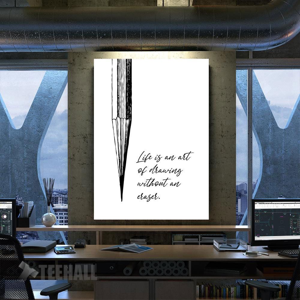 Just Keep Drawing Motivational Canvas Prints Wall Art Decor