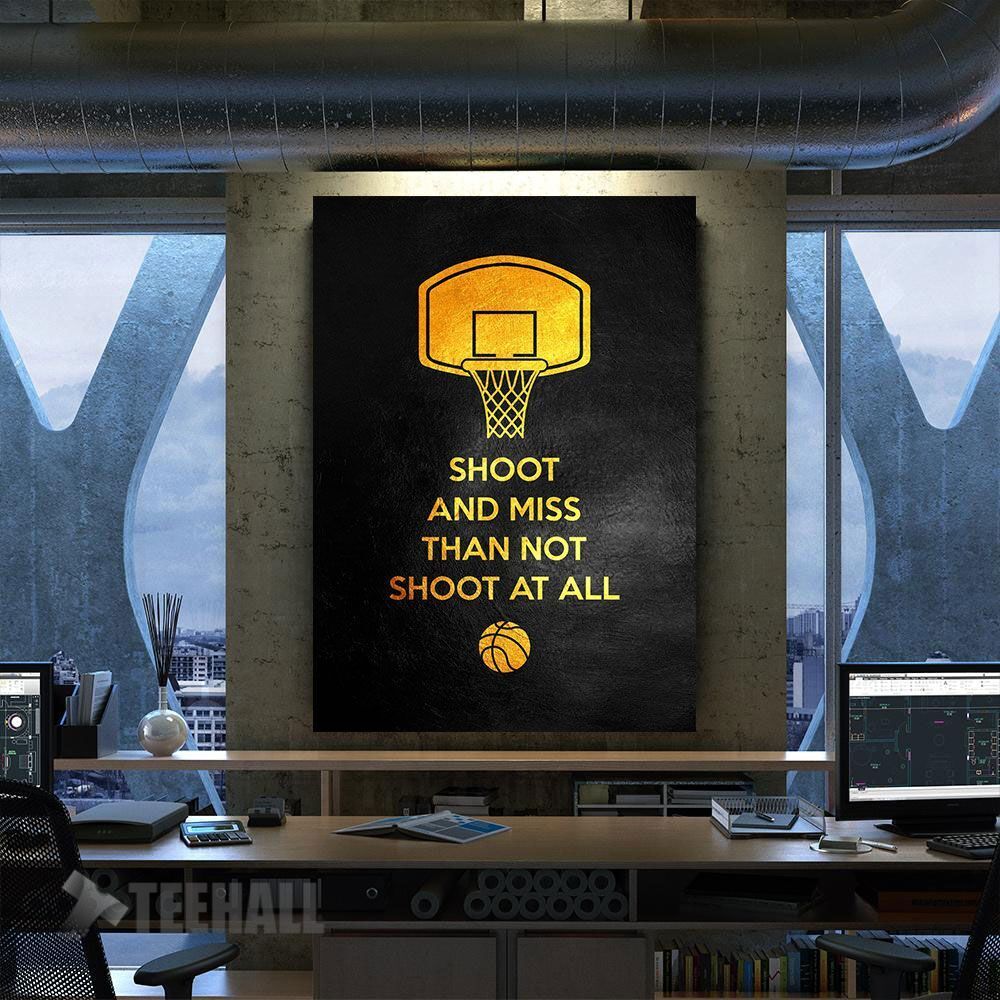 Just Shoot It Motivational Canvas Prints Wall Art Decor