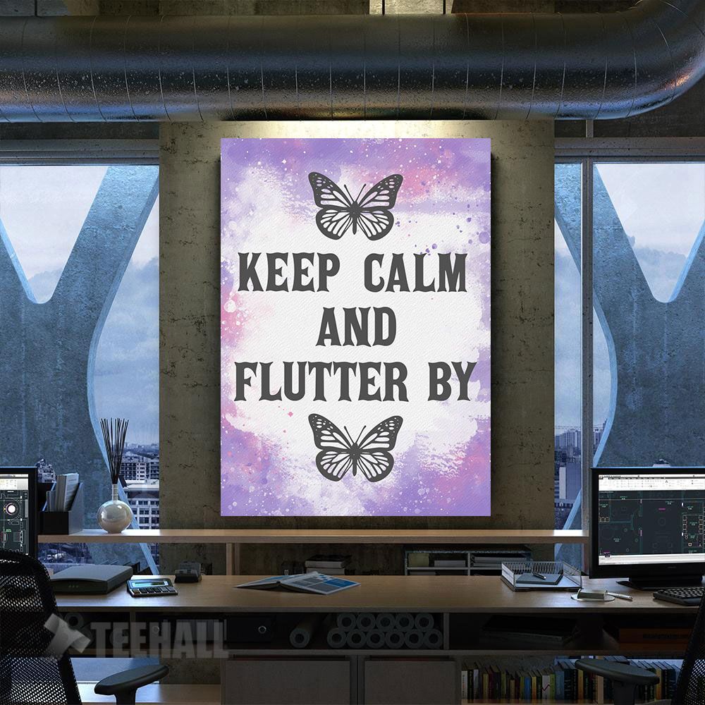 Keep-Calm-Butterfly-Motivational-Canvas-Prints-Wall-Art-Decor Keep Calm Butterfly Motivational Canvas Prints Wall Art Decor