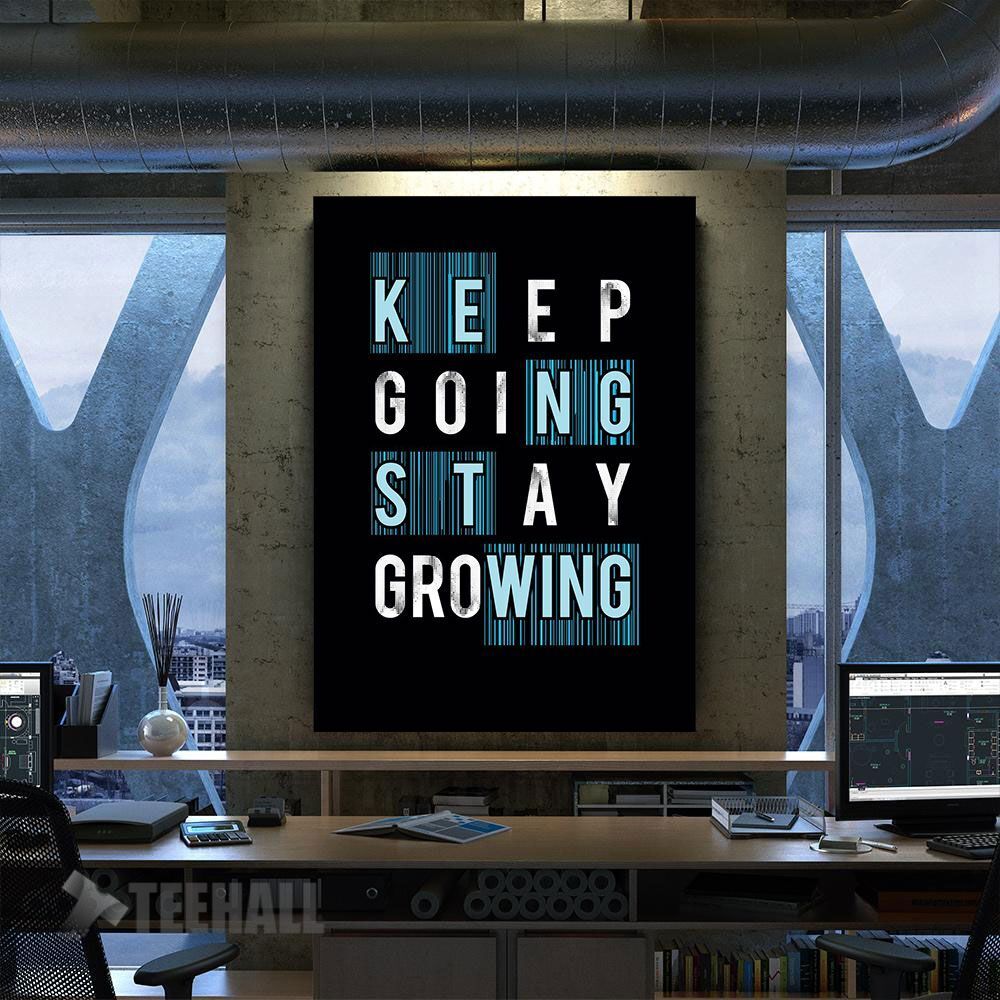 Keep Going Motivational Canvas Prints Wall Art Decor