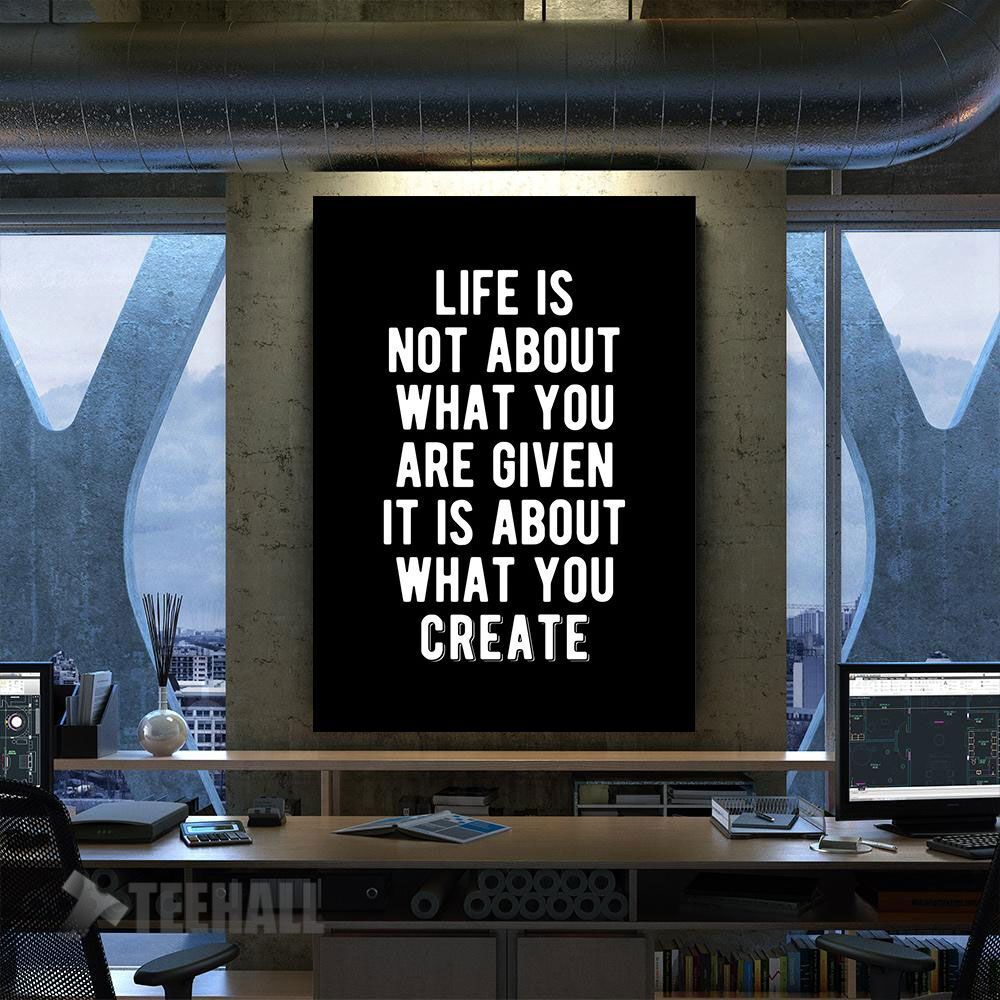 Keep On Creating Quote Motivational Canvas Prints Wall Art Decor