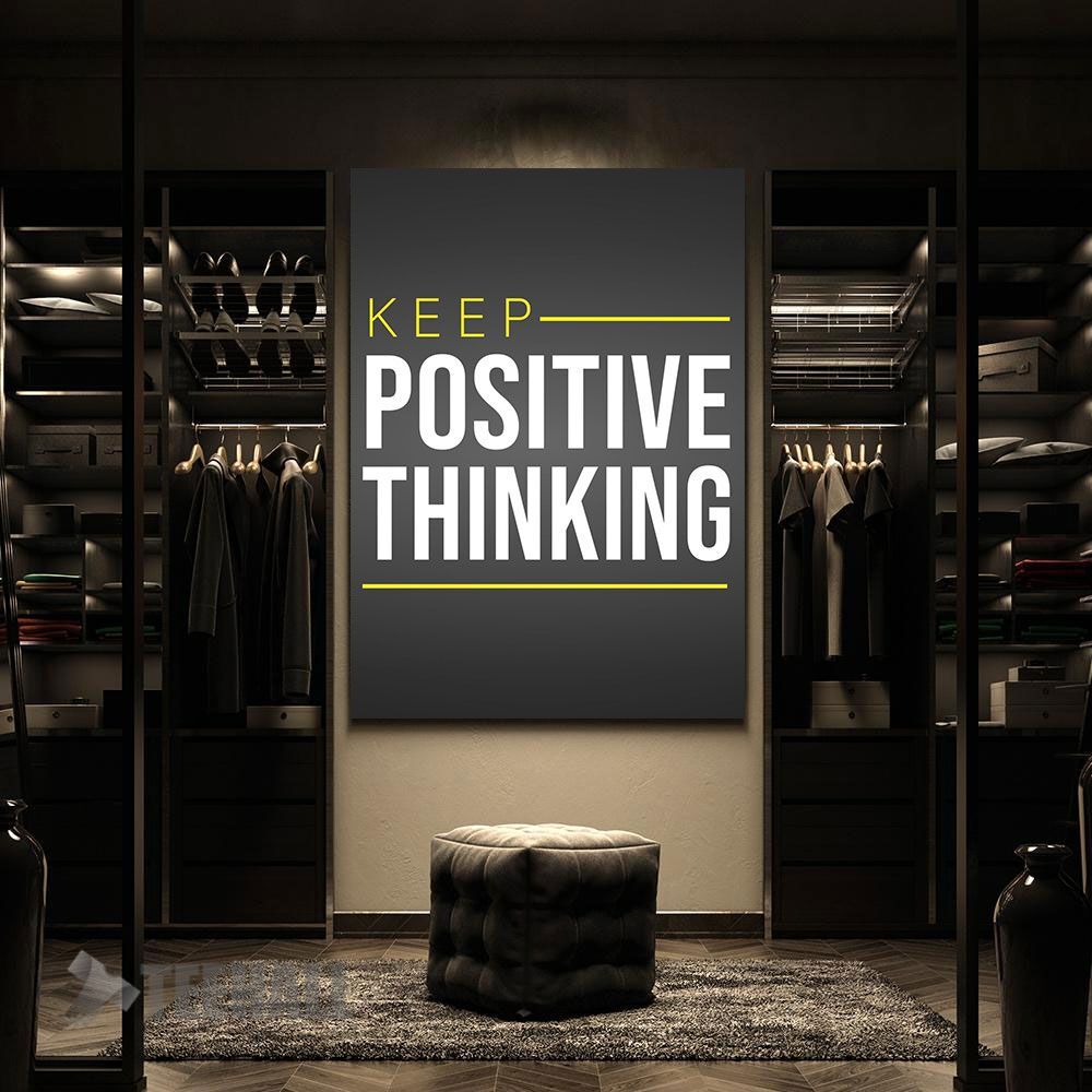 Keep-Positive-Thinking-Motivational-Canvas-Prints-Wall-Art-Decor-2 Keep Positive Thinking Motivational Canvas Prints Wall Art Decor 2