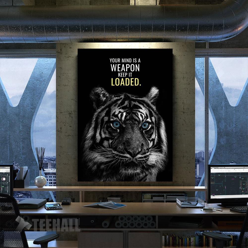 Keep Your Mind Loaded Motivational Canvas Prints Wall Art Decor